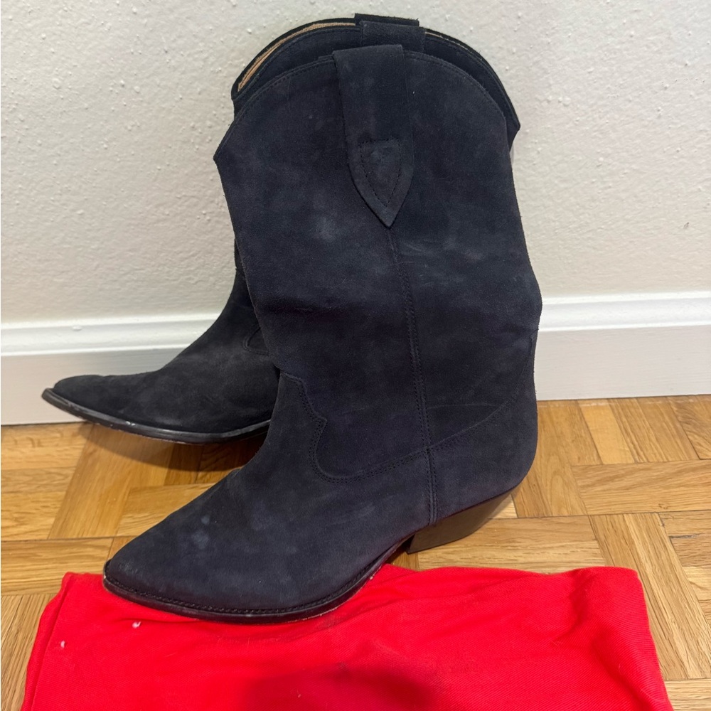 Isabel Marant Duerto Boots Black Suede